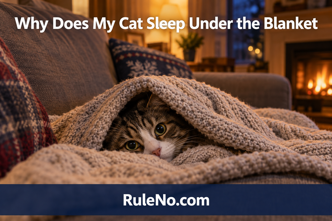 Why Does My Cat Sleep Under the Blanket featured banner