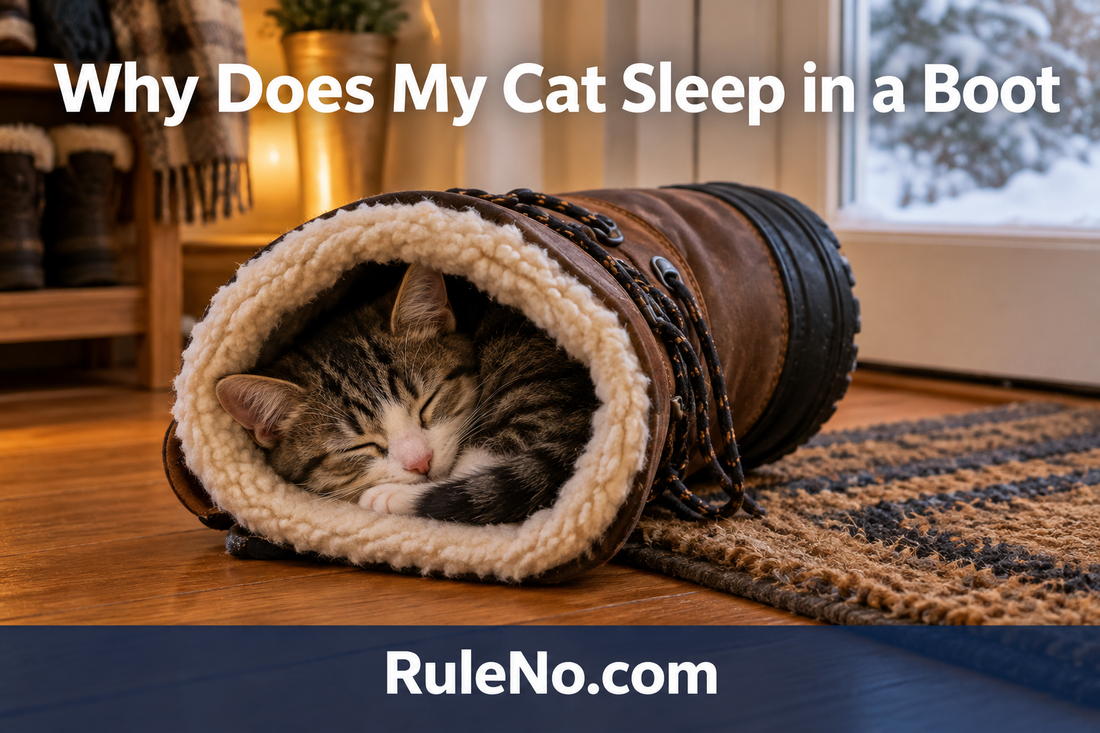 Why Does My Cat Sleep in a Shoe or Boot featured banner