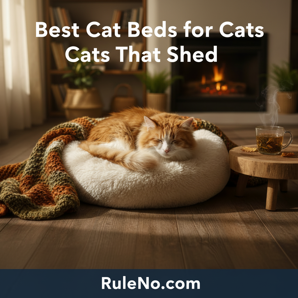 Best Cat Beds for Cats That Shed with RuleNo.com footer