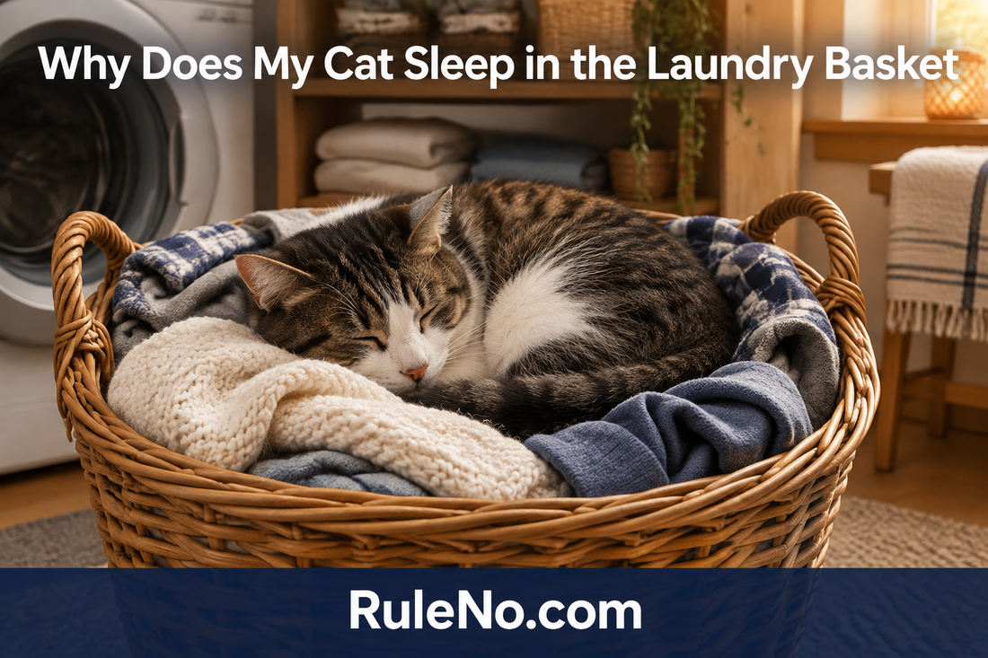 Why Does My Cat Sleep in the Laundry Basket featured banner