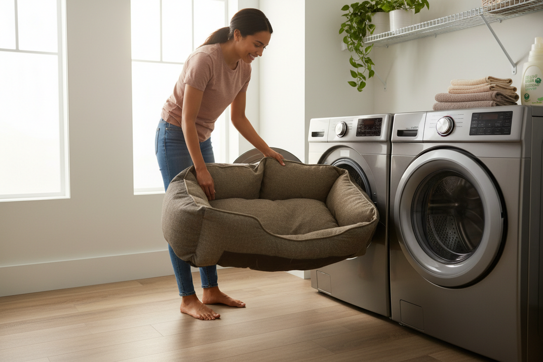 How to Wash a Heavy Duty Dog Bed