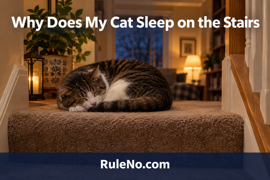 Why Does My Cat Sleep on the Stairs featured banner