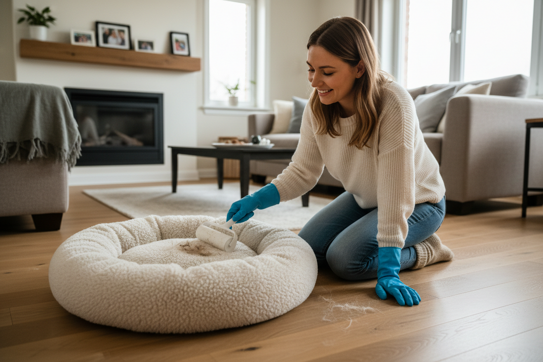 How to Remove Dog Hair from a Dog Bed Before Washing